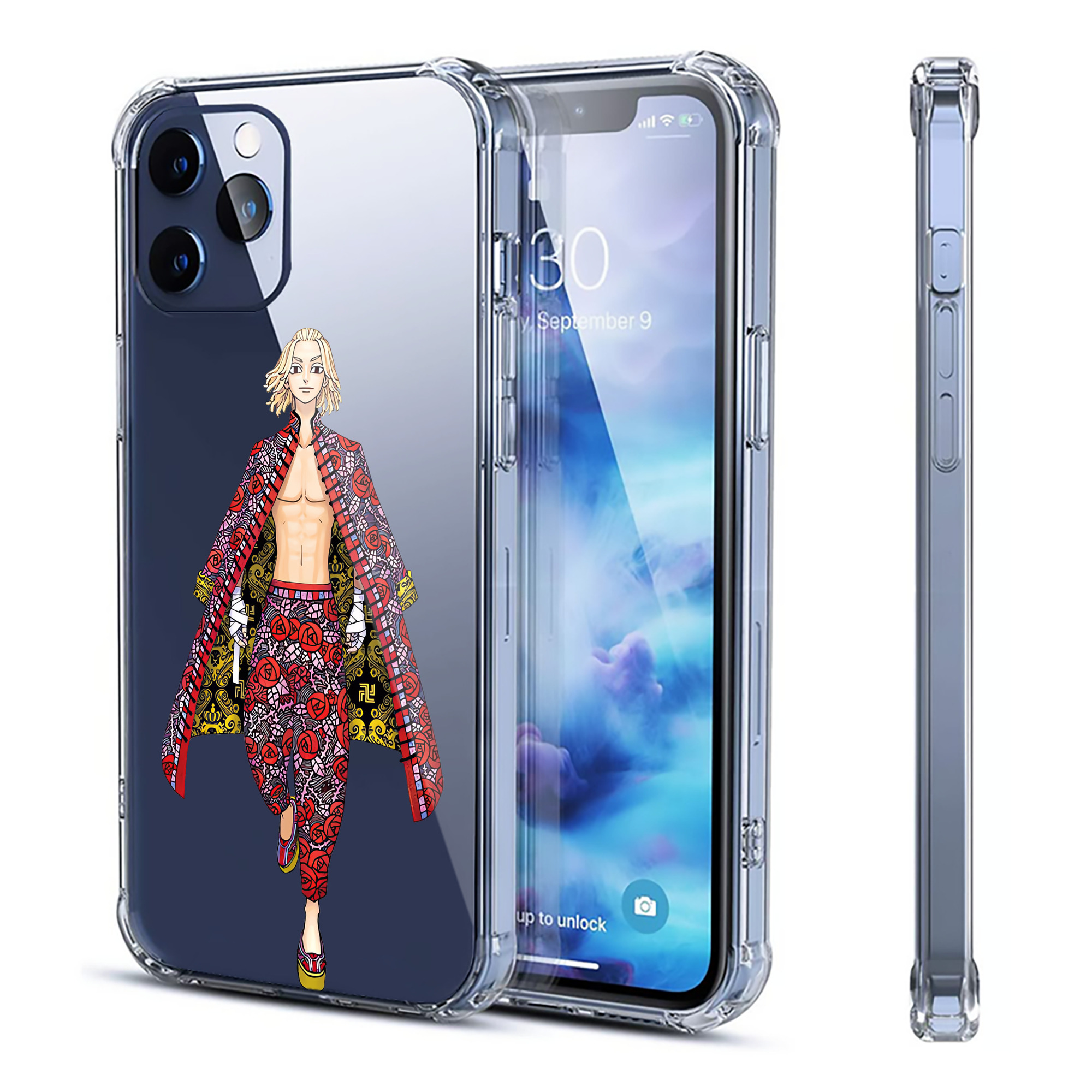 （画像用） 東京リベンジャーズ Tokyo Revengers 【iPhone 12シリーズ対応】透明スマホケース（クリアソフトケース）